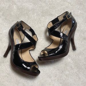Authentic Jimmy Choo BLK patent leather heels